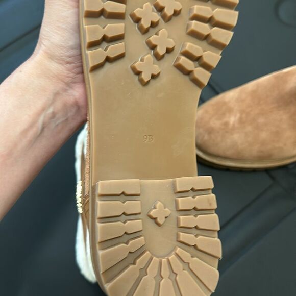 NWOT Kate Spade suede fur trimmed boots booties Bailee Winter - Picture 8 of 9